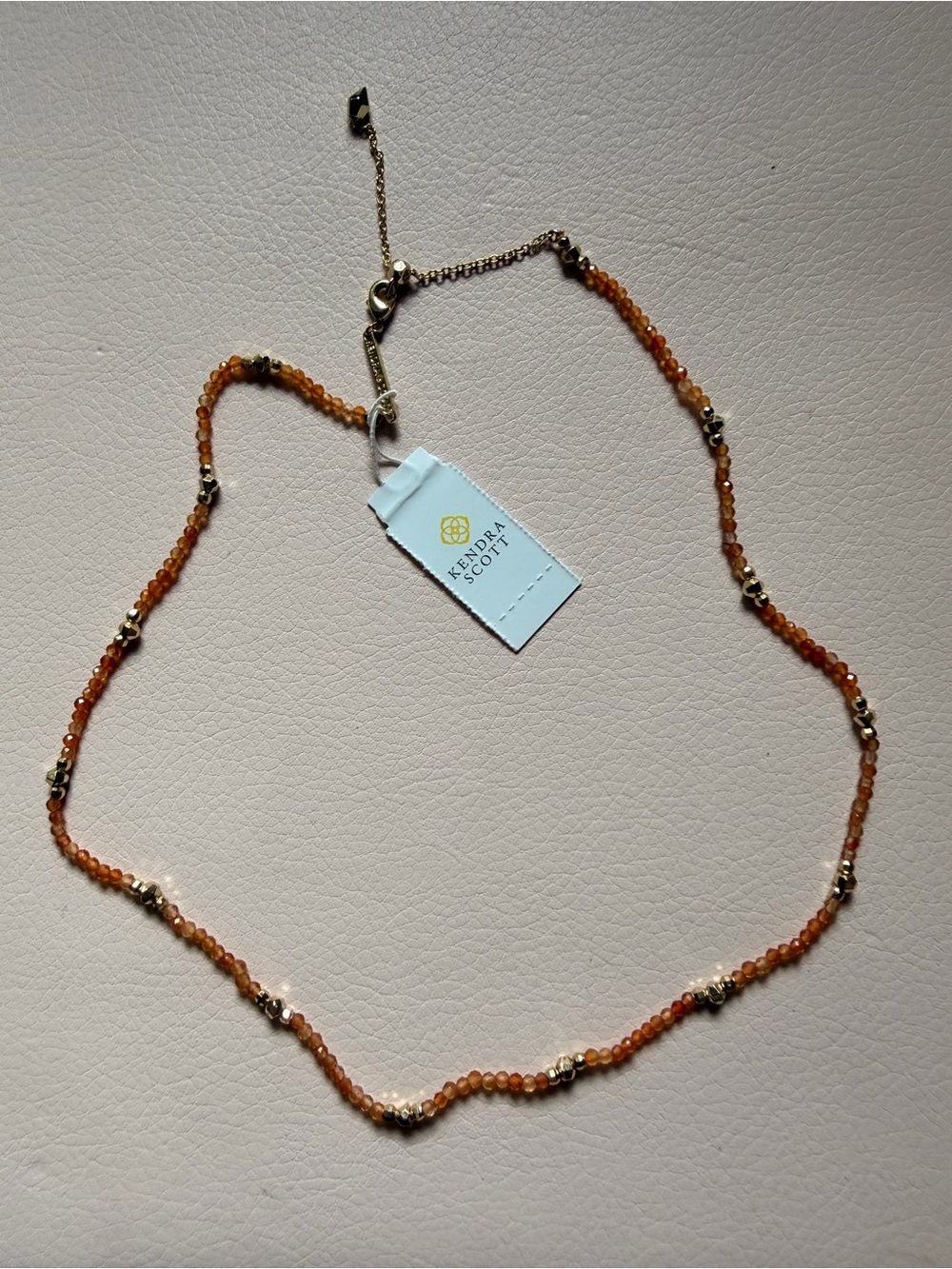 NWT Kendra Scott Britt Choker Gold with Orange